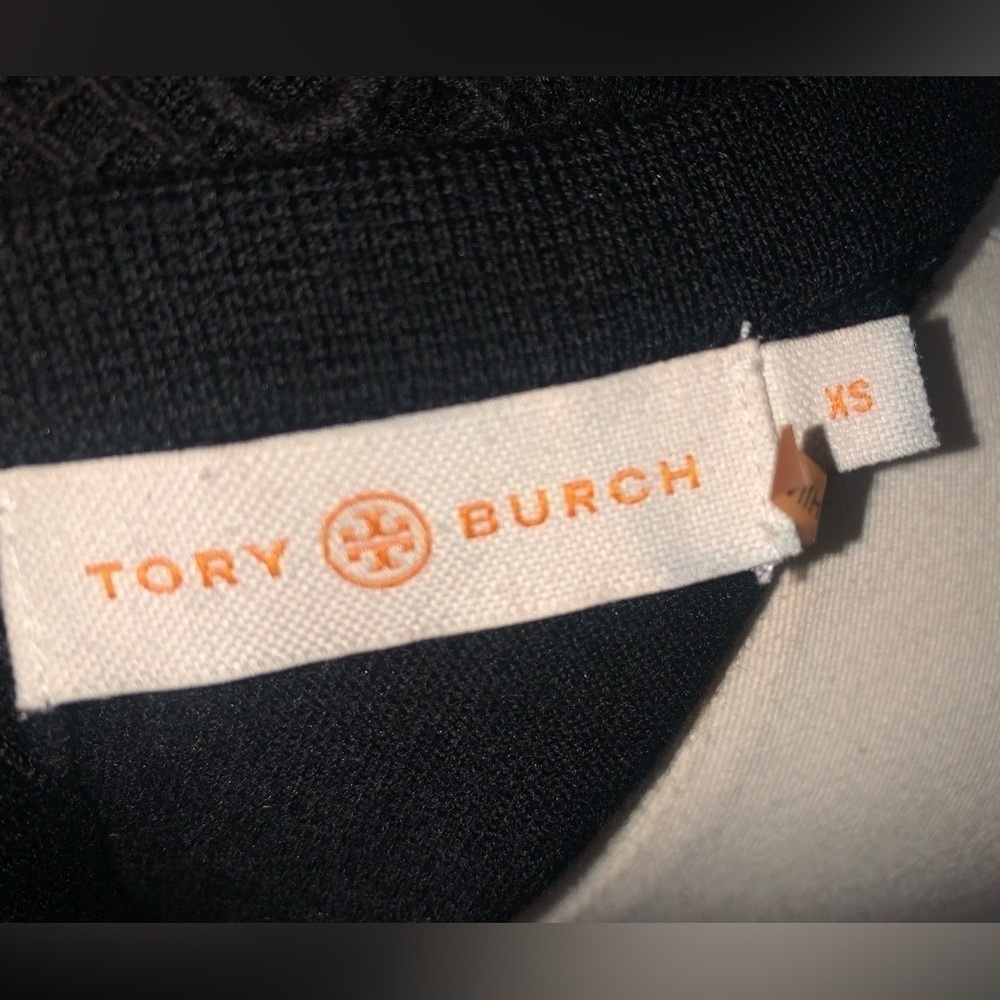 Tory Burch Roberta crochet inset knit dress Black XS - Picture 8 of 10